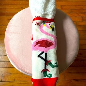 Cozy Flamingo 🦩🎄 Socks NWT 💕3 items for $20💕